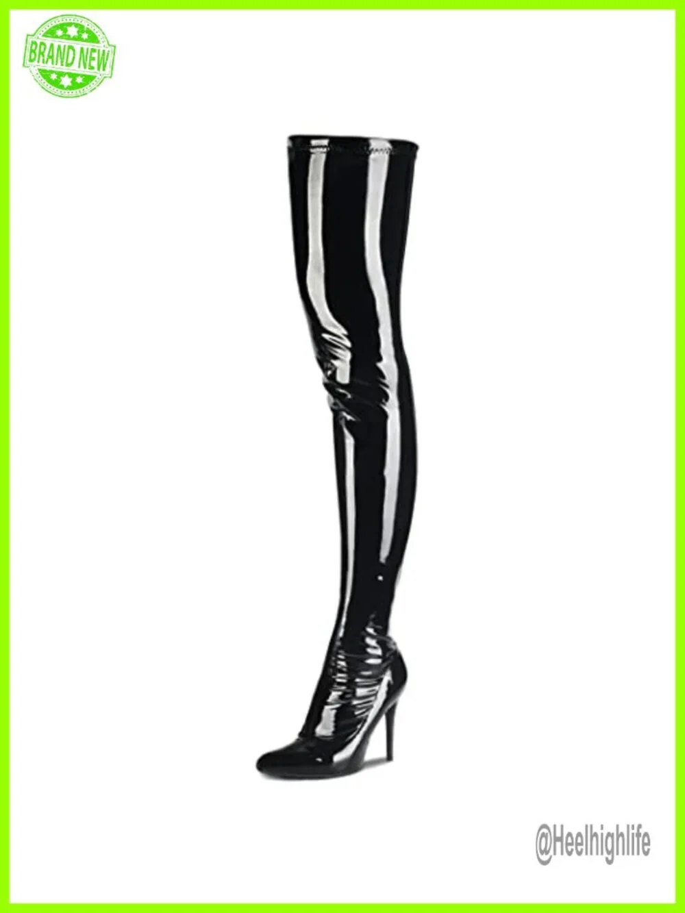 Women's Thigh High Boots Pointy Toe Stiletto Heel Side Zip Over the Knee
